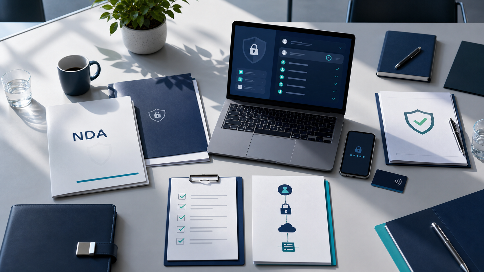 Secure client access and onboarding materials prepared for remote staff